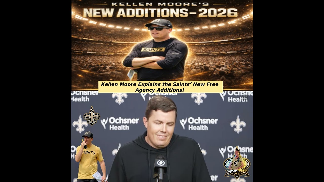 Kellen Moore Explains the Saints’ New Free Agency Additions!
