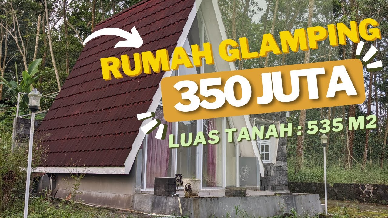 EPS 220 JUAL TANAH JOGJA MURAH GRATIS RUMAH GLAMPING HARGA 350 JUTA LUAS TANAH 535 M2