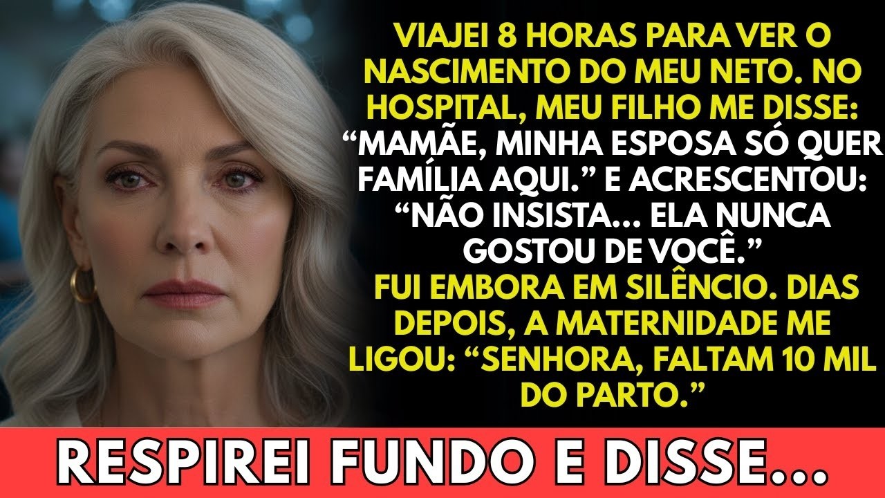 Meu filho me expulsou do hospital durante o nascimento do meu neto_ _Ela só quer a família aqui._