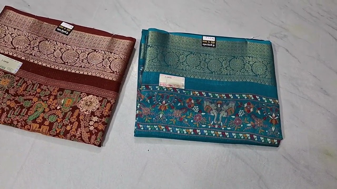 Shree sundhaji sarees bharat nagar Surat Order book 9974190661 #saree #weddingattire #viralvideos