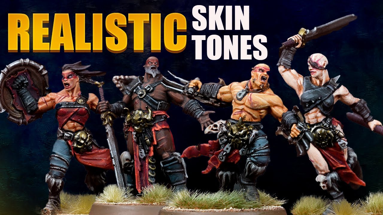 Нарисуйте реалистичные тона кожи для своего Warhammer!