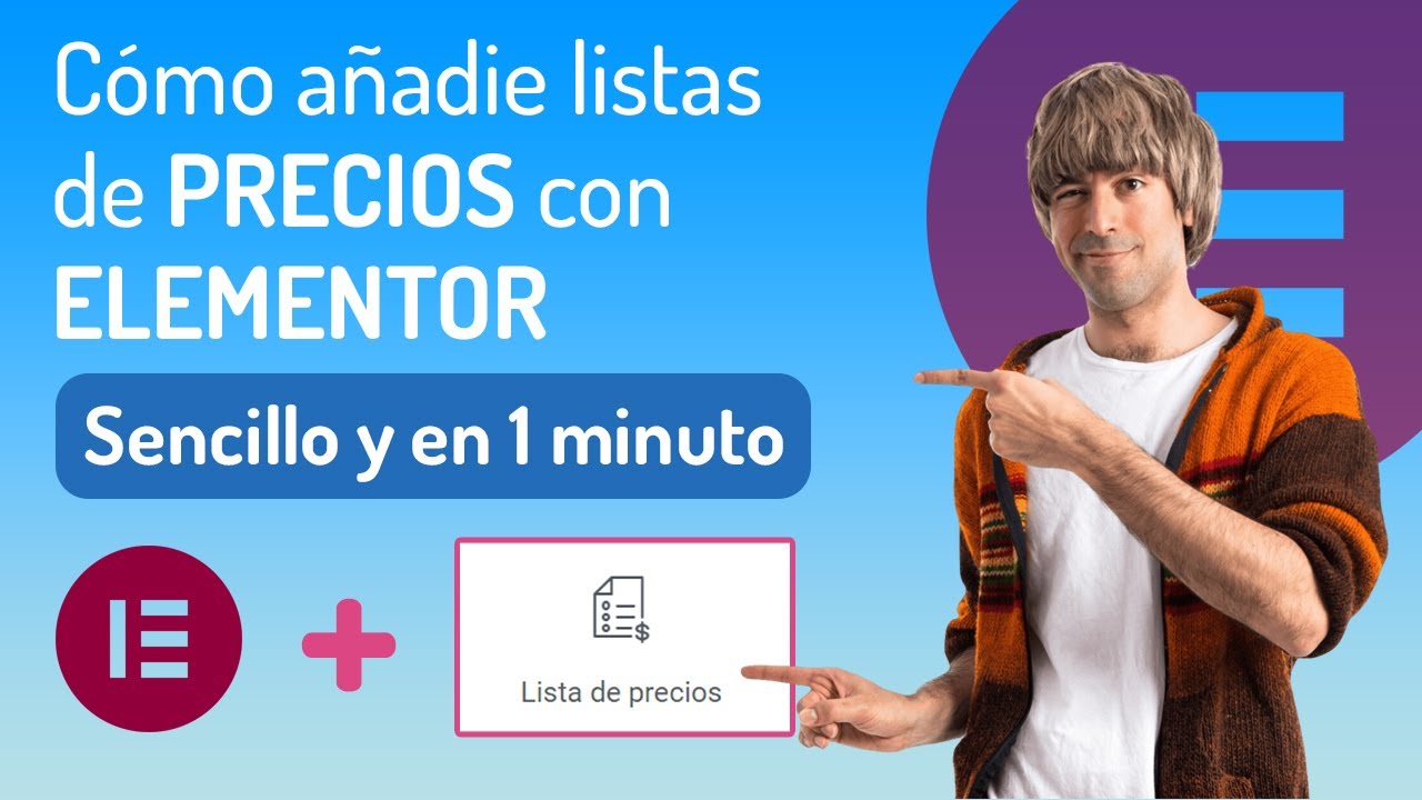 💰📋 Cómo AÑADIR Listas de PRECIOS con ELEMENTOR Fácilmente | SENCILLO y en 1 MINUTO🚀✨