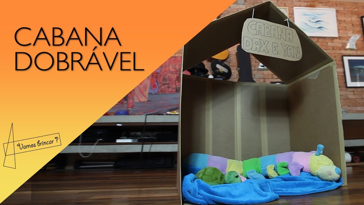 DIY - Cabana de Papelão Dobrável