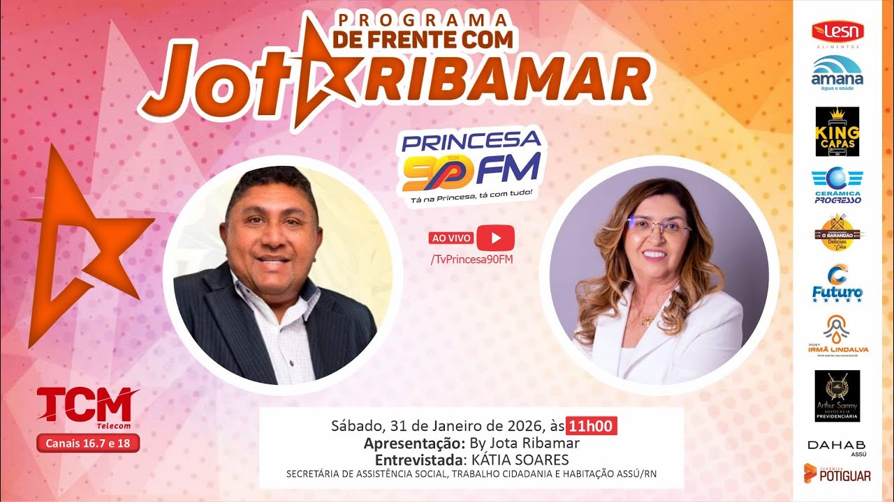 PROGRAMA DE FRENTE COM JOTA RIBAMAR | 31/01/2026