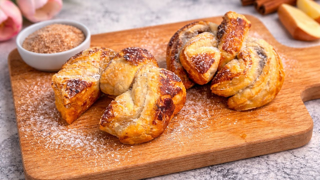 I Keep Making These Twisted Puff Pastries 🥐✨ | Secret to bake Homemade Dessert