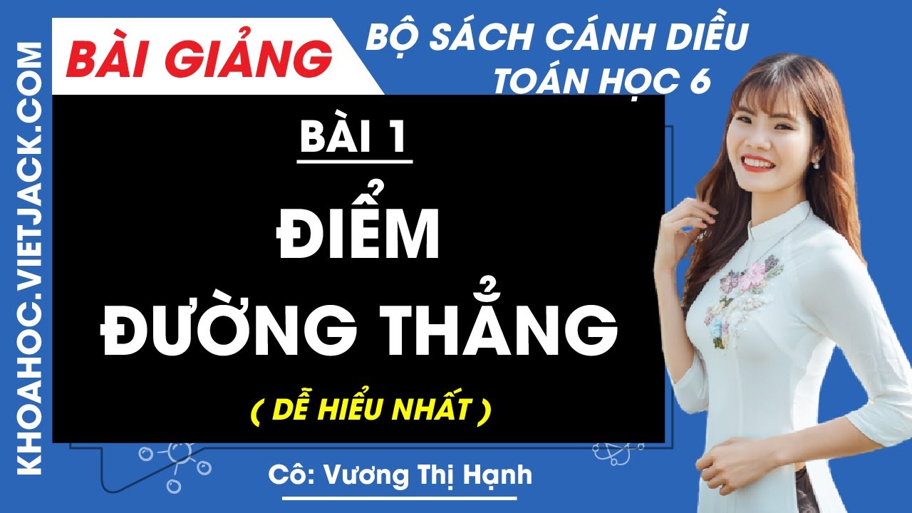 Toán lớp 6 Bài 1: Điểm. Đường thẳng | Cánh diều (DỄ HIỂU NHẤT)
