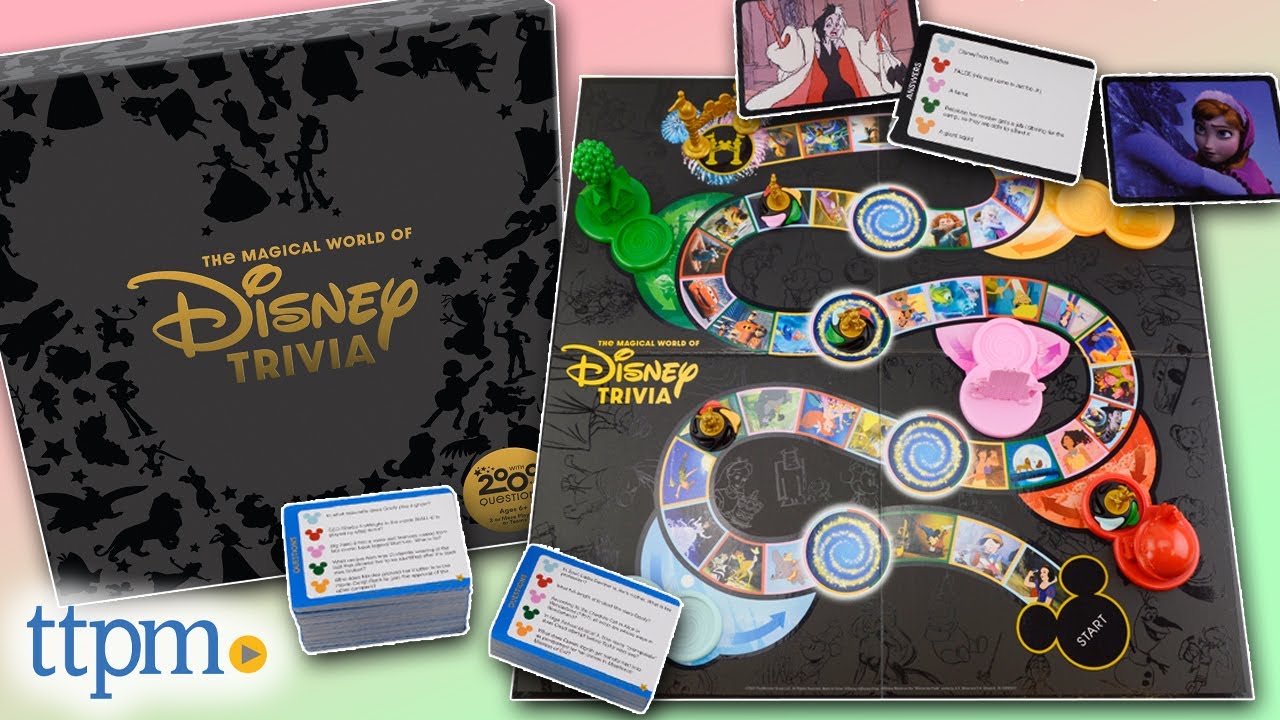 The Magical World of Disney Trivia Game from PlayMonster Instructions + Review!