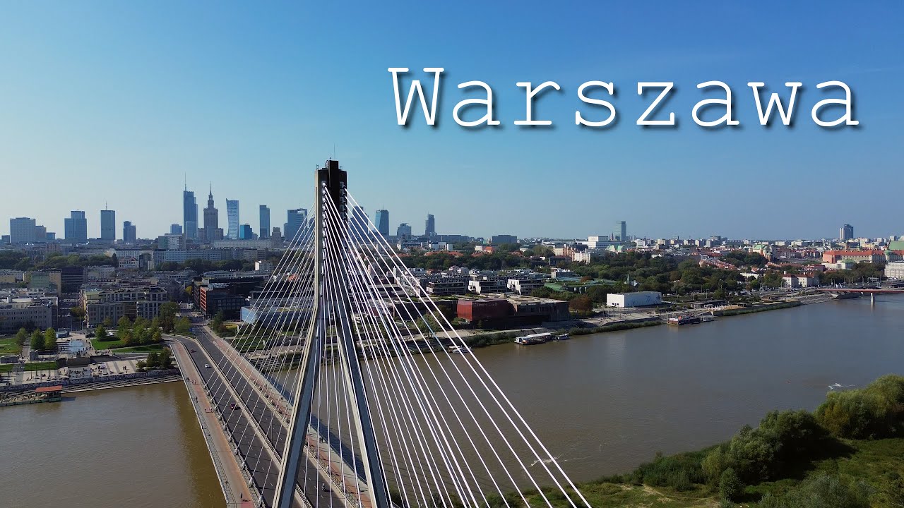 Warszawa | Warsaw | z drona | aerial Poland | 4K