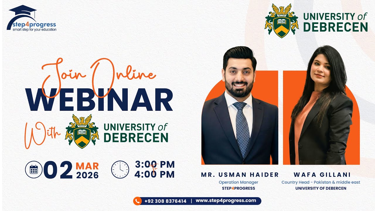 Exclusive Webinar with University of Debrecen – In Collaboration with Step4Progress