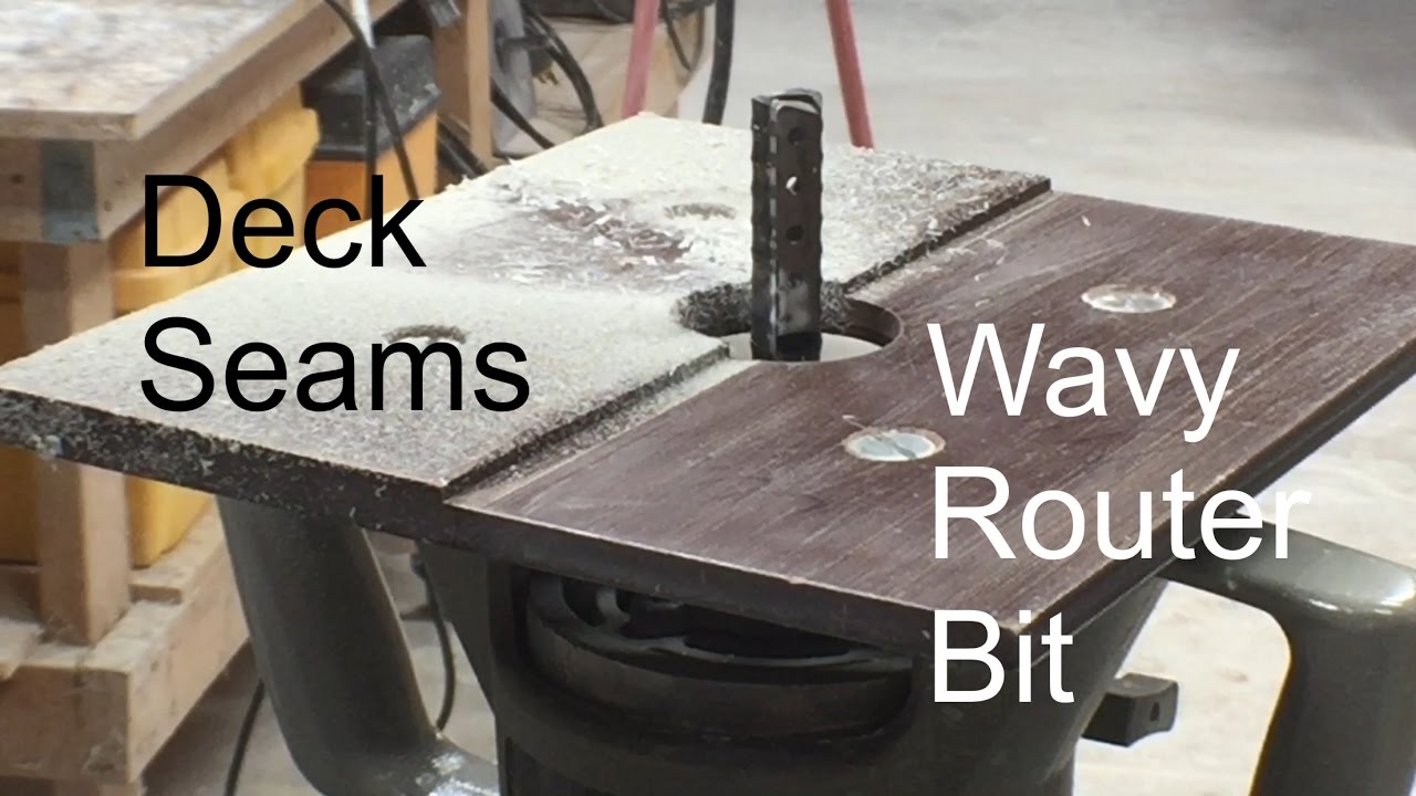Deck Seam with Wavy Router Bit
