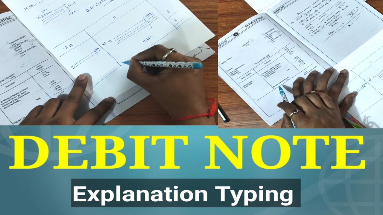 Debit Note #Debit Note #explanation #Typing #Statement #credit #creditnote