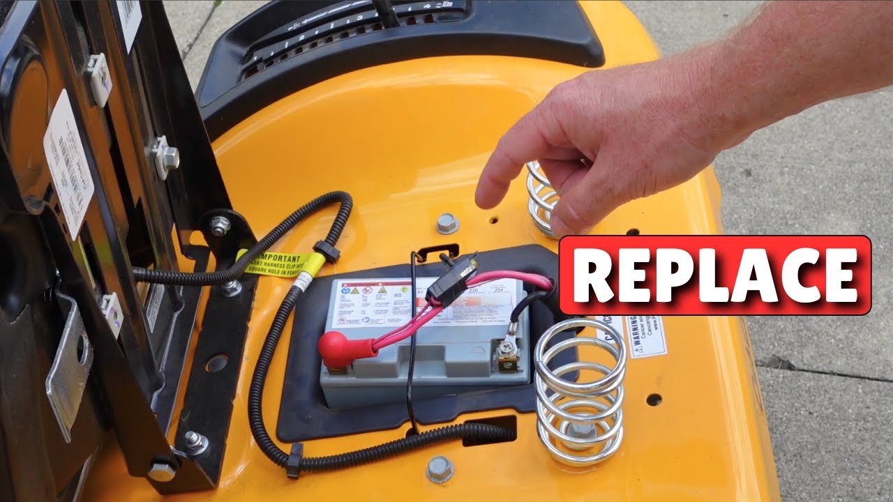 Cub Cadet XT1 Enduro | Как заменить аккумулятор