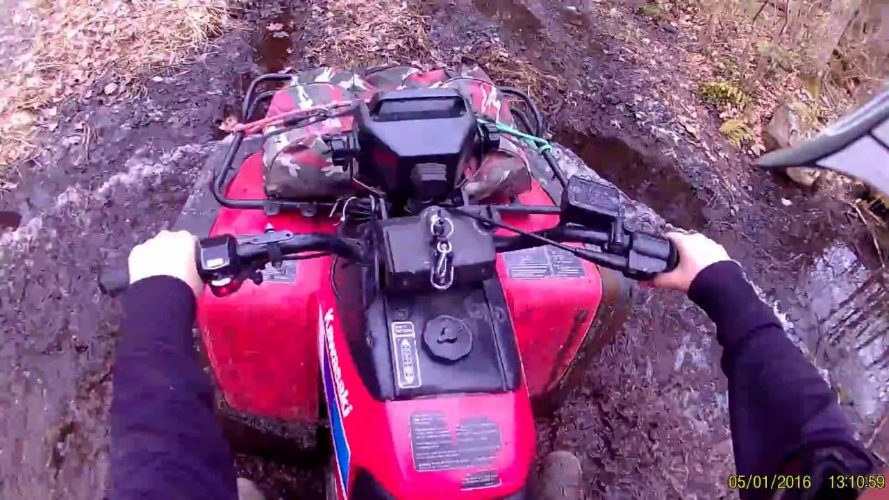 part 1 kawsaki bayou 300 trail ride
