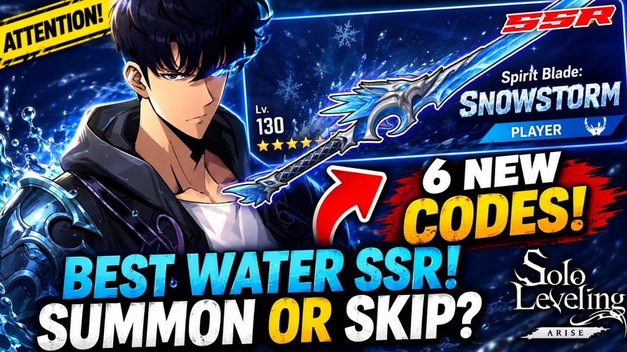NEW SUNG JINWOO SSR WATER WEAPON SUMMON OR SKIP? FULL TESTING & GUIDE - Solo Leveling: Arise