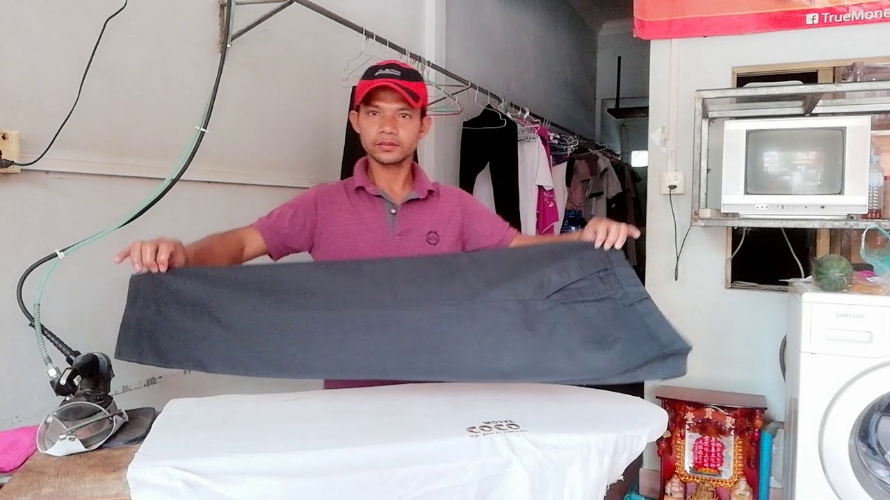 របៀបអ៊ុតខោជើងវែង