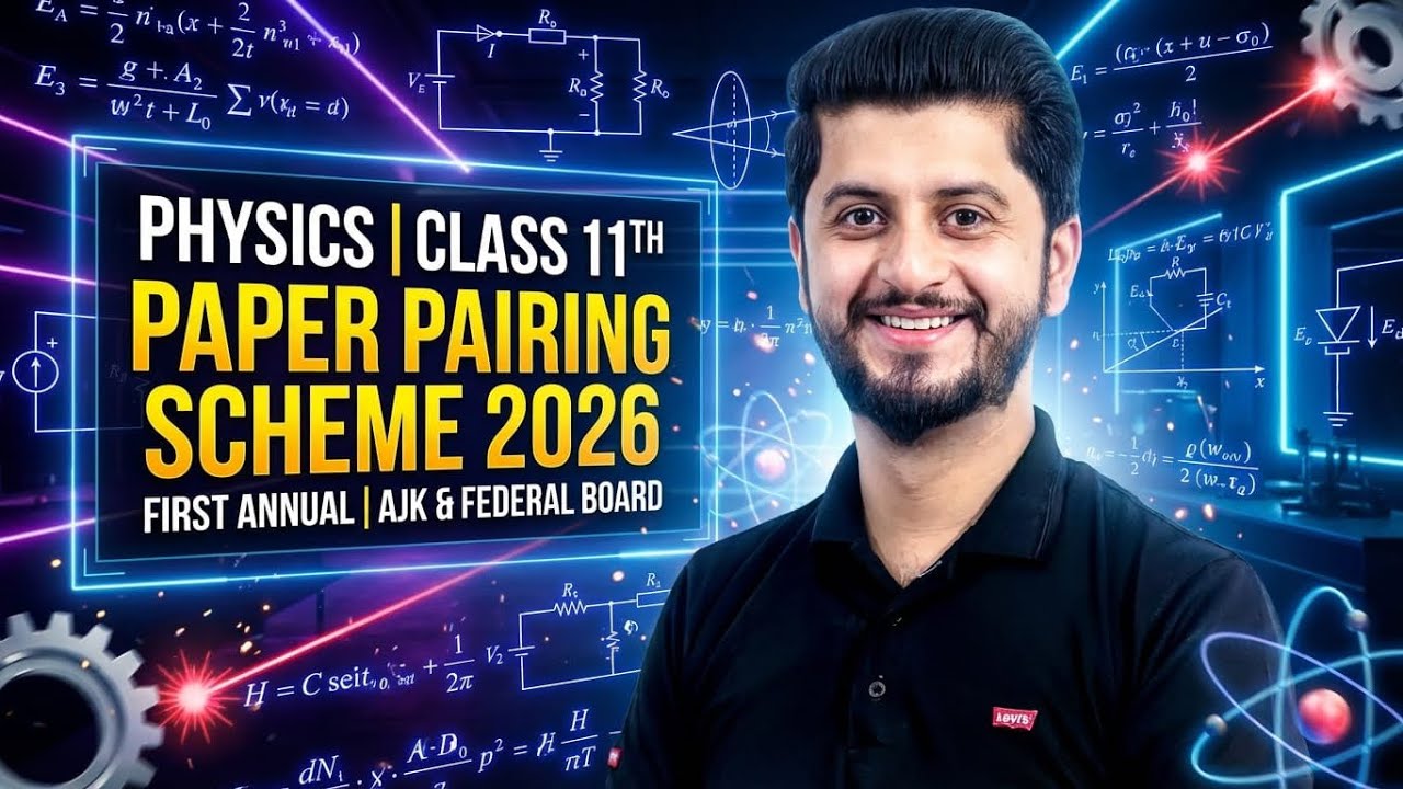 Physics | Class 11th Paper Pairing Scheme 2026 | First Annual | AJK & Federal Board