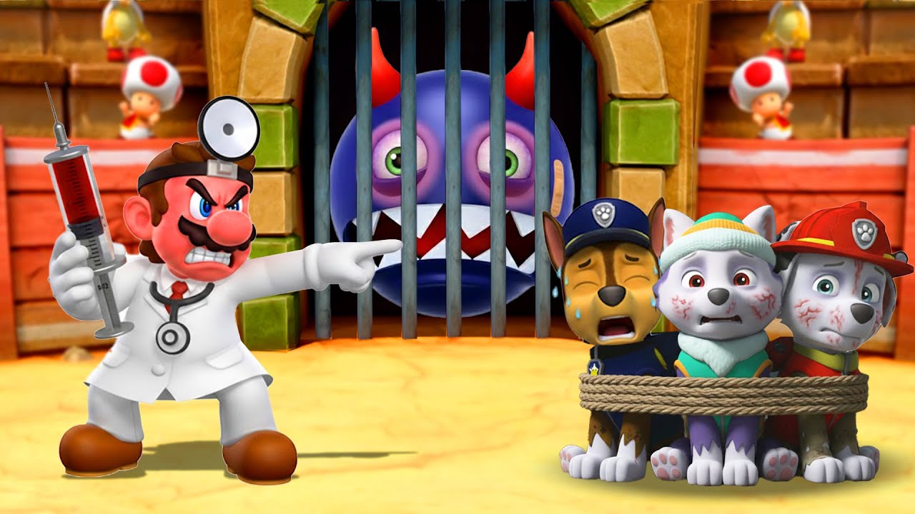 【マリオパーティシリーズ】すべて1Vs3ミニゲーム ドクターピーチ VS Paw Patrolチーム | Mario Switch