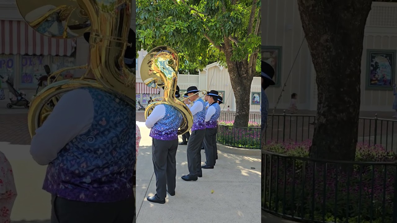 The Band in Main Street near Animation Academy Hong Kong Disneyland