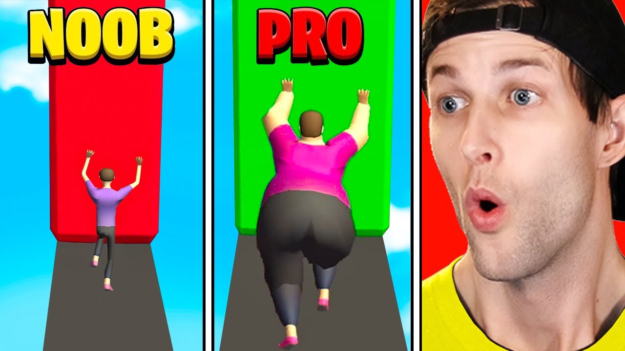 Can I Go NOOB vs PRO In FAT PUSHER!?