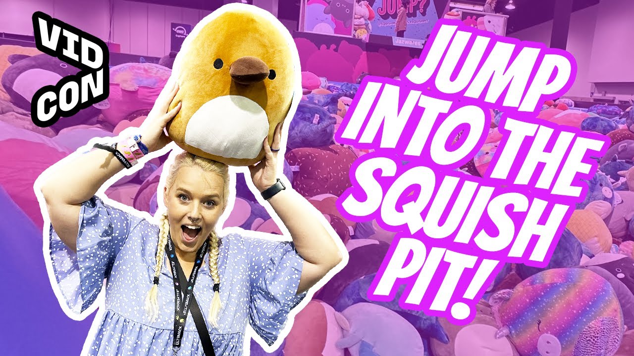 Squishmallows Squish Pit, MeeMeows Gumball Machine, and Claws at VidCon 2023!