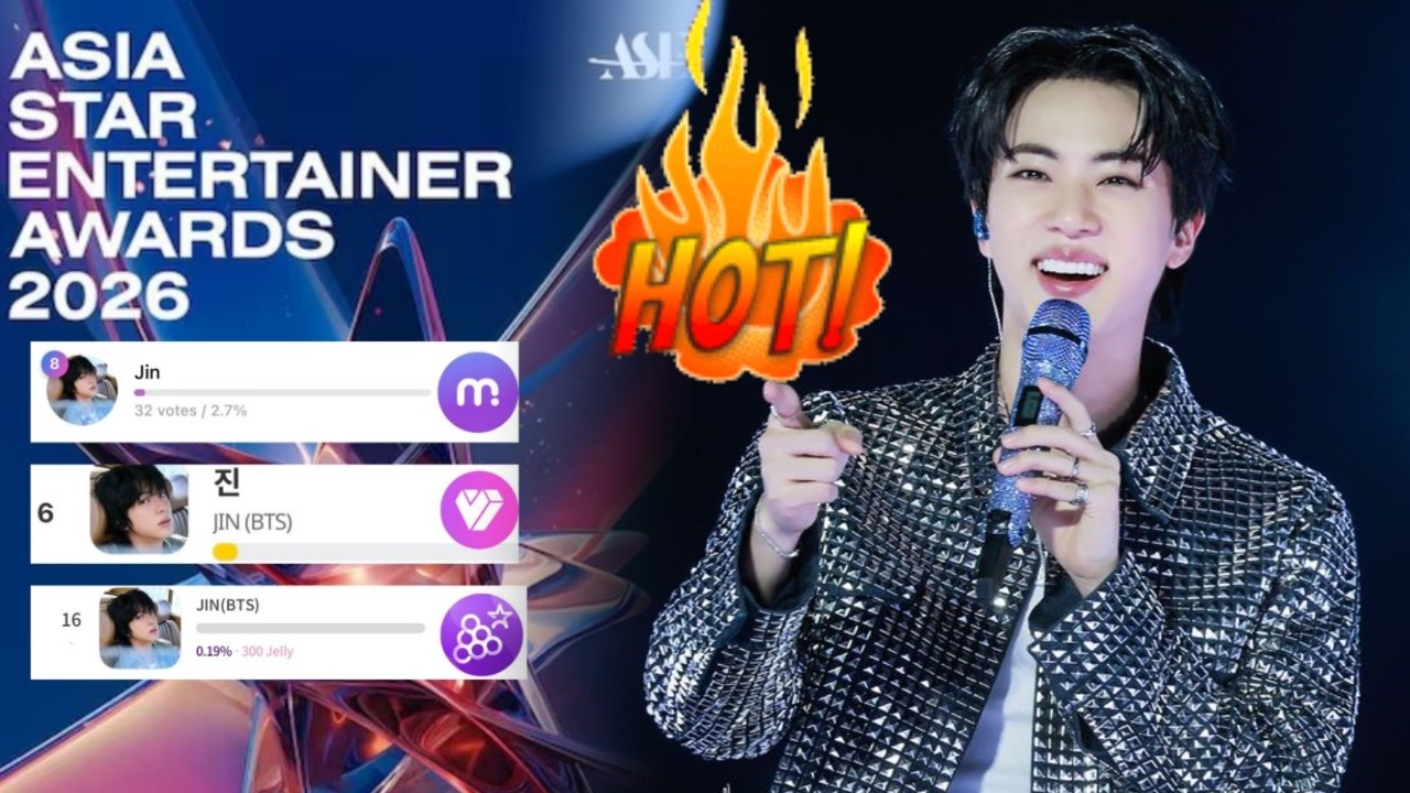 😱 Рейтинг Jin ШОКИРОВАЛ фанатов! ARMY спешат спасти его в голосовании Asia Star Awards