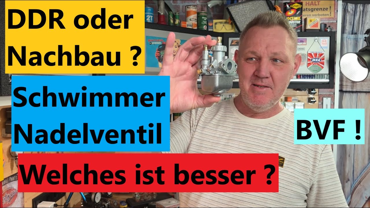 Simson BVF Schwimmernadelventil DDR oder Nachbau ? Wissenschaftlicher Test :-)