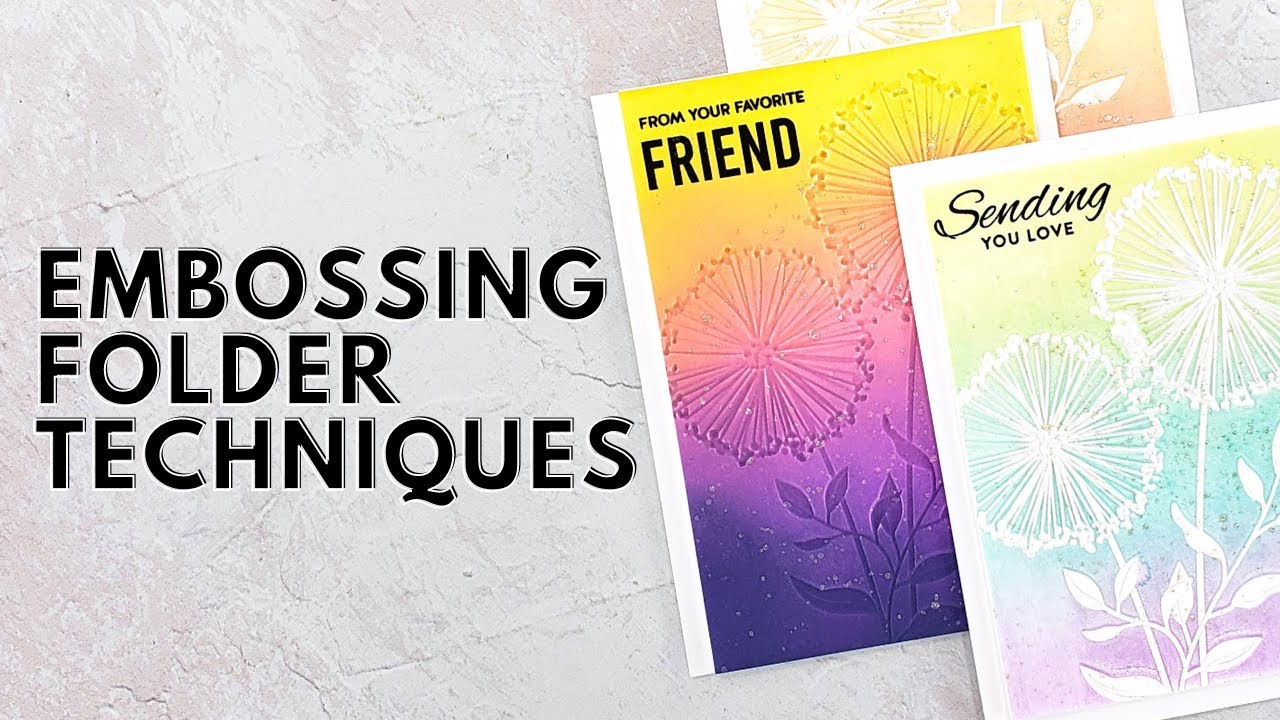 EASY WAYS To Add Ink To Embossing Folders