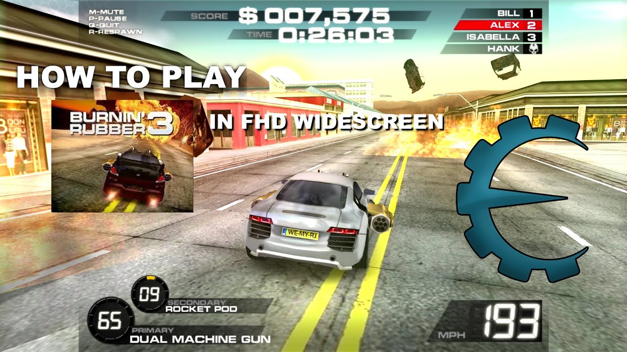 Burnin' Rubber 3 in widescreen (1080p or greater): how to