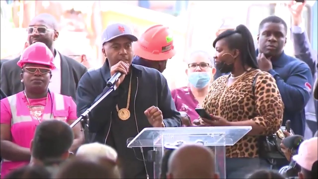 Nas reunites with LL Cool J, Slick Rick, Fat Joe & Legends at Universal Hip Hop Museum in the Bronx