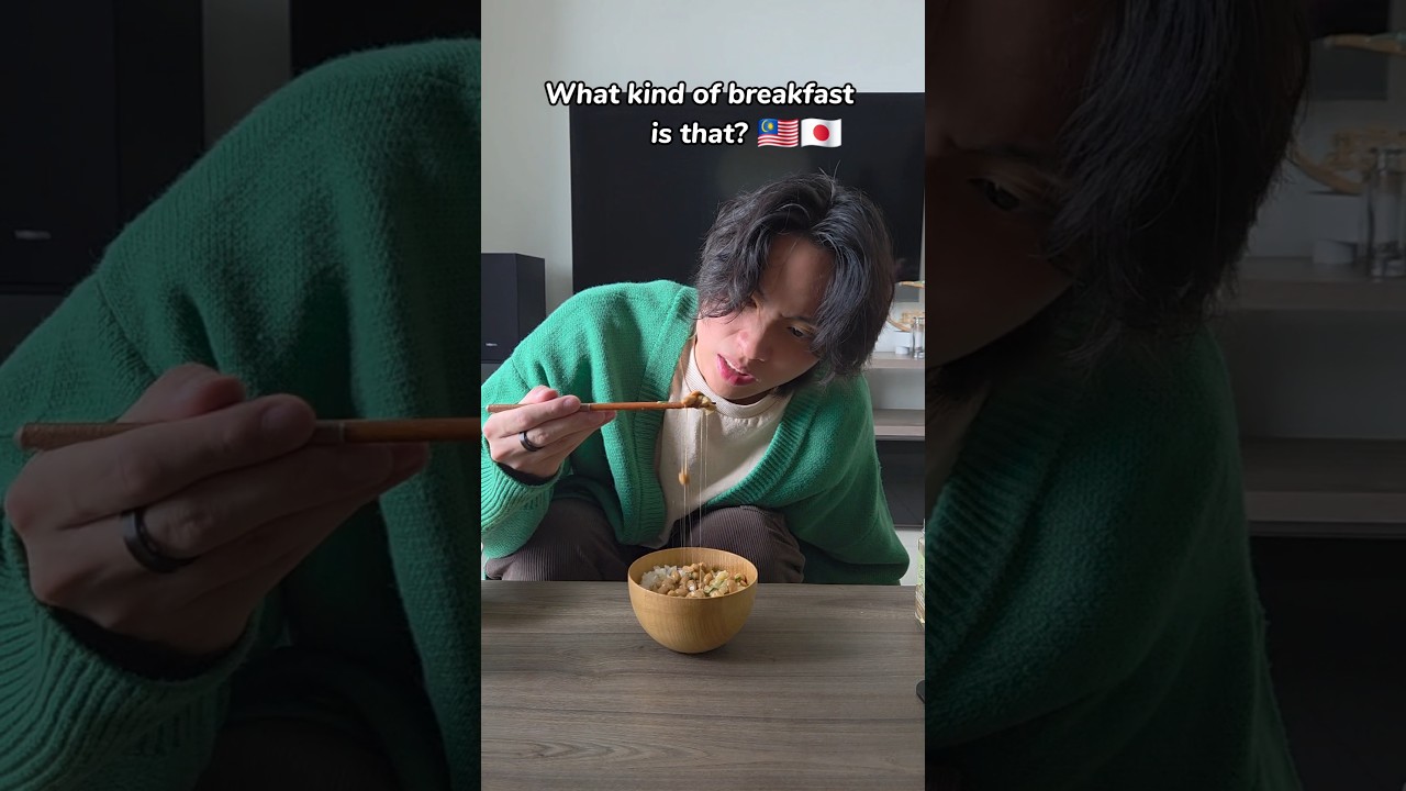 How could you eat that? Japanese Vs Malaysian breakfast 🇲🇾🇯🇵