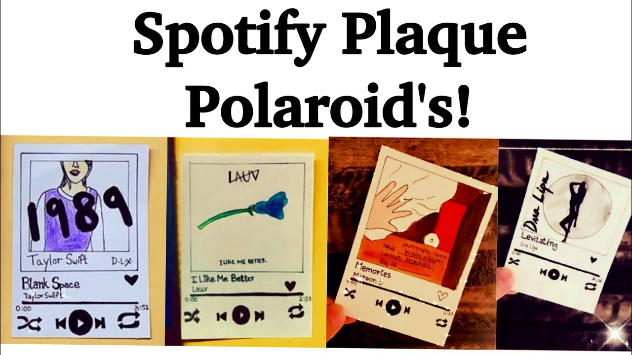 Making DIY Spotify Plaque Polaroid's!