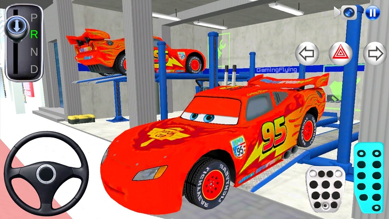 New McQueen Car in Auto Repair Shop - 3D Driving Class 2026 - 3D Driving Class Game - Car Game