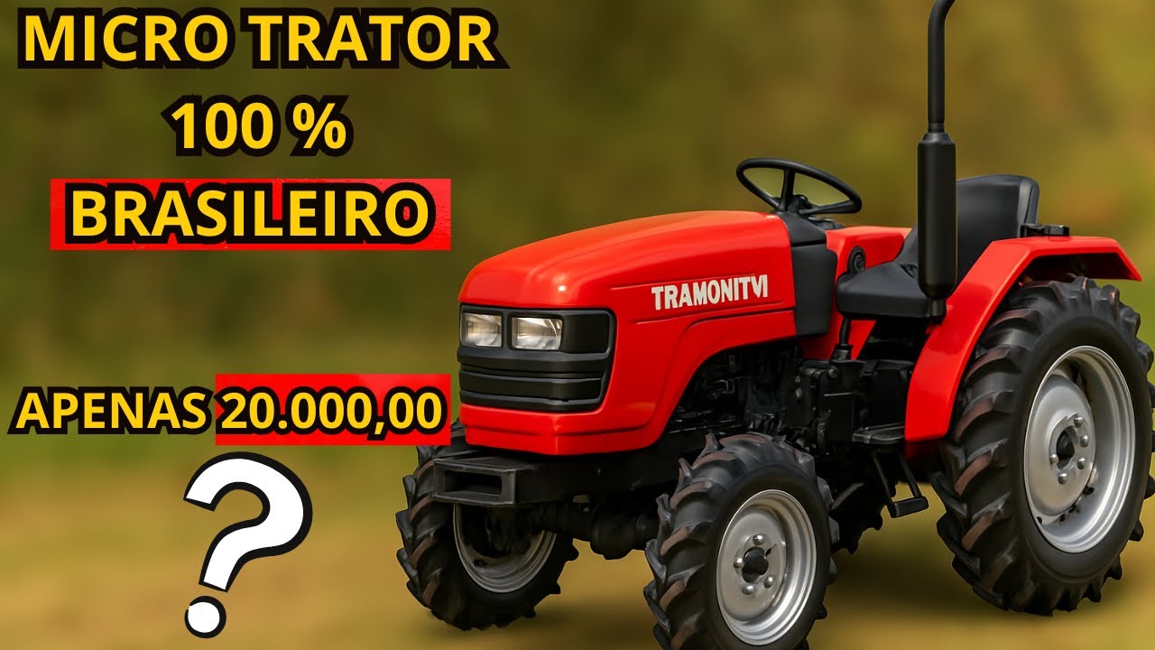 TRATOR BARATO DE PEQUENO PORTE FABRICADO NO BRASIL, A MELHOR OP&Ccedil;AO PARA PEQUENO AGRICULTORES