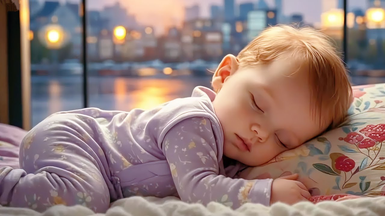 Baby Sleep Music 🎶 Mozart & Brahms Lullaby with Rain Sounds for Deep Sleep 😴