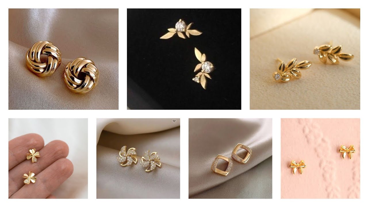 Affordable Gold Earrings Stud Designs ✨ Latest Collection 2026 | Stylish Daily Wear Ideas