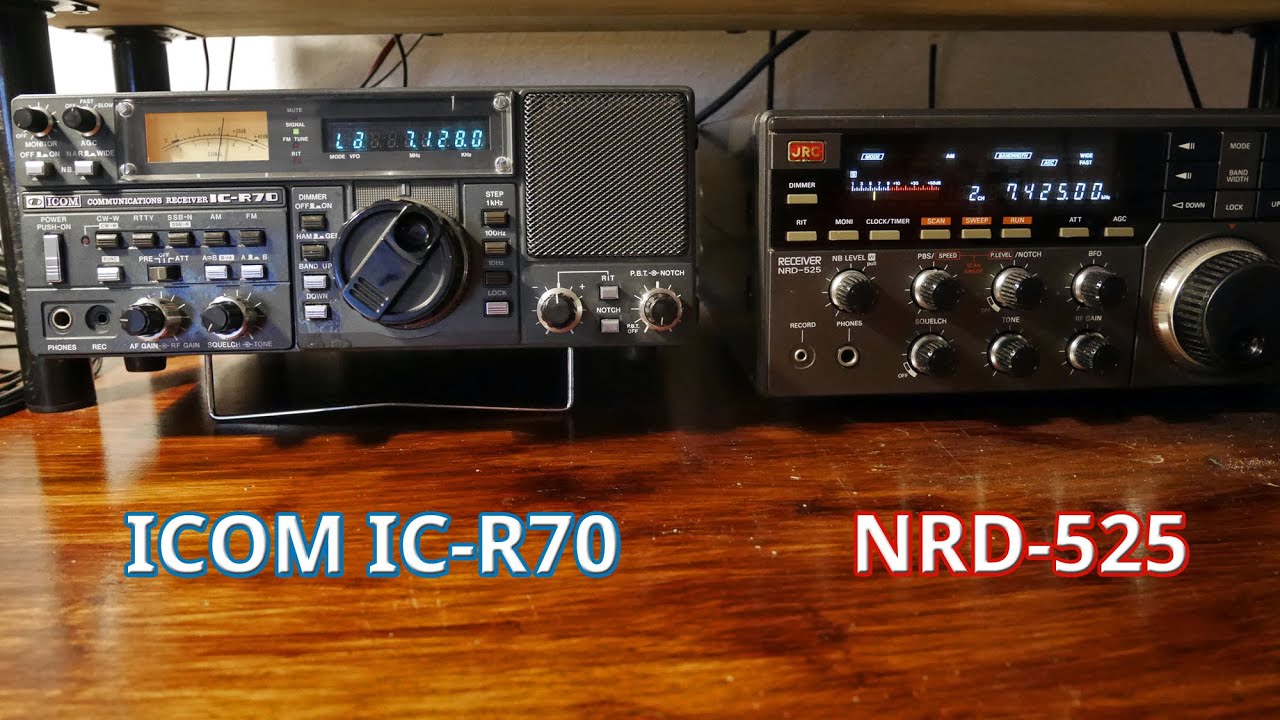 ICOM IC-R70 vs NRD-525 ► Vergleich SOUND und EMPFANG