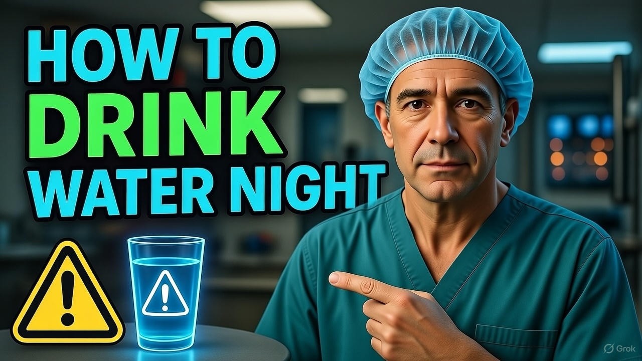 UROLOGIST REVEALS How to drink water to avoid getting up at night