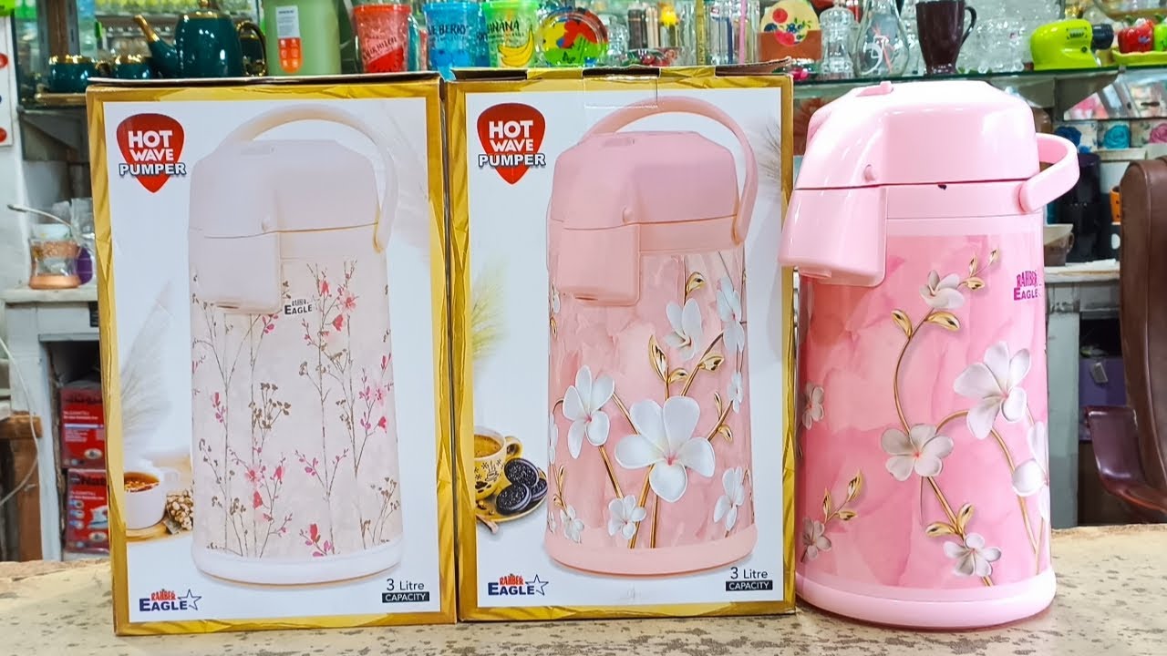 Hot wave pumper 3.L vacuum flask unboxing #trending #kitchen #wacrockery