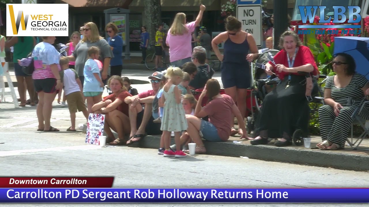 #Carrollton PD Sergeant Rob Holloway Returns Home.