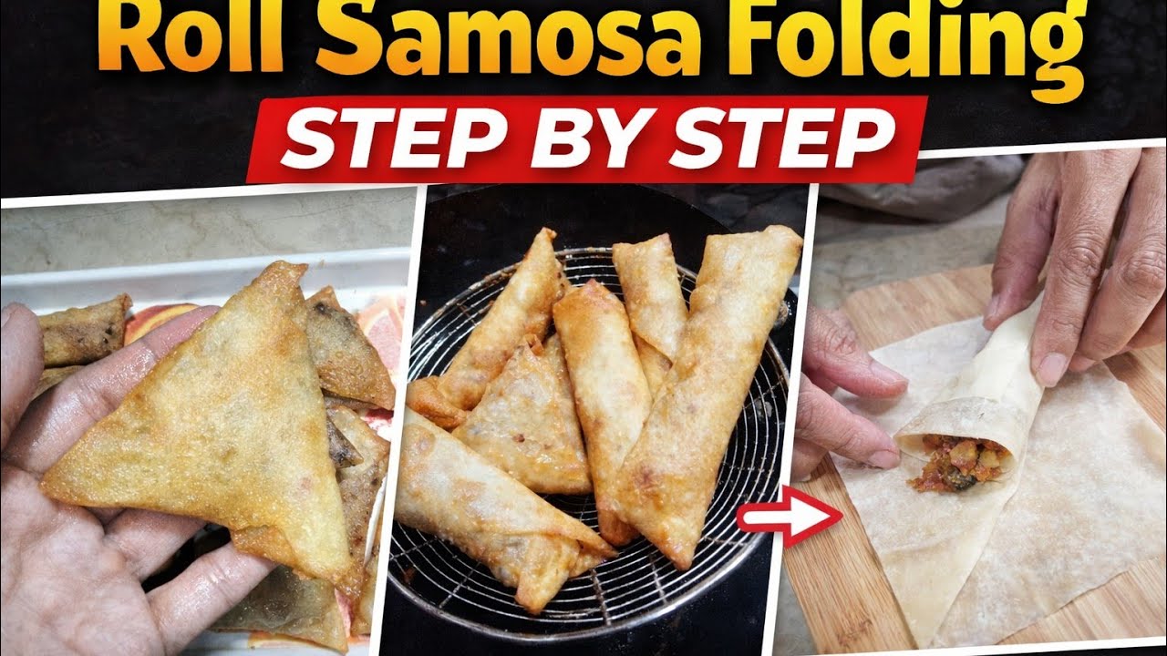 How to Fold Samosa | Easy Samosa Folding Method Step by Step | Perfect Triangle Shape Every Time!