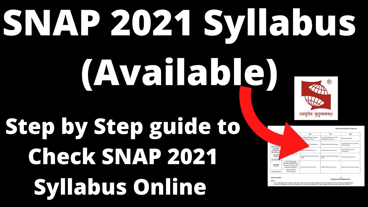 SNAP 2021 Syllabus (Available) - How to Check Symbiosis National Aptitude Test 2021 Syllabus