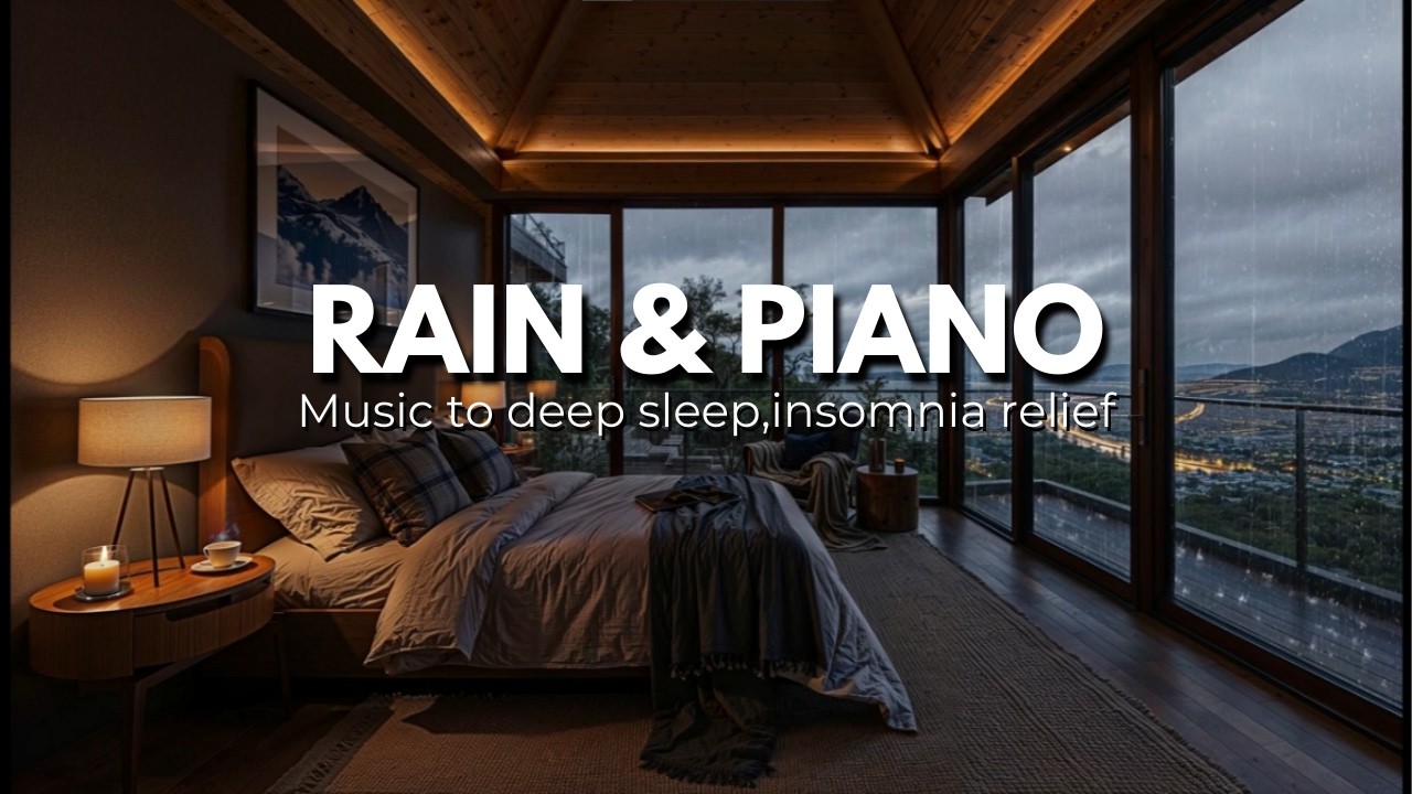Heavy Rain on Window for Deep Sleep🌧️ • Cozy Room Ambience for Relaxing & Study💤✨🌿