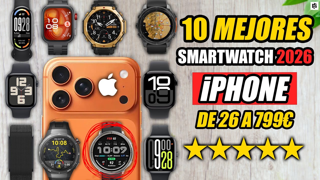 ✅Los 10 MEJORES SMARTWATCH para iPhone en 2026 | De 25€ a 729€