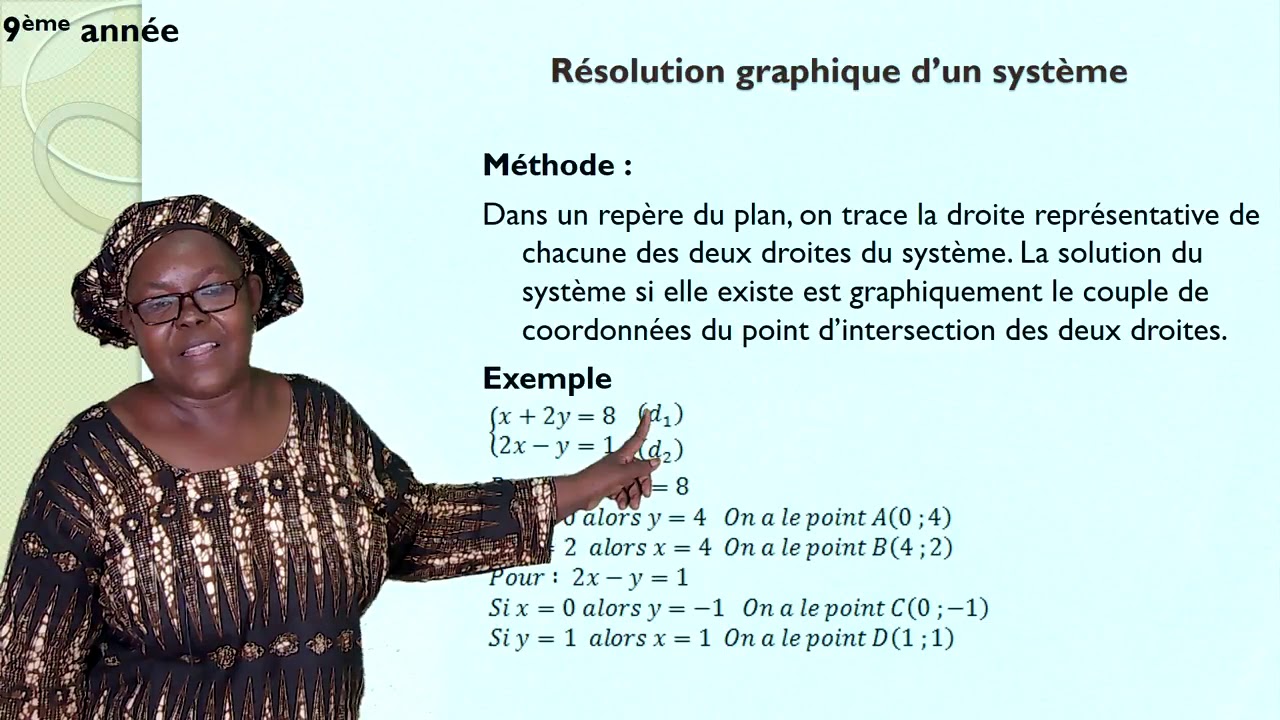 Système d'équations du premier degré à deux inconnues (suite)
