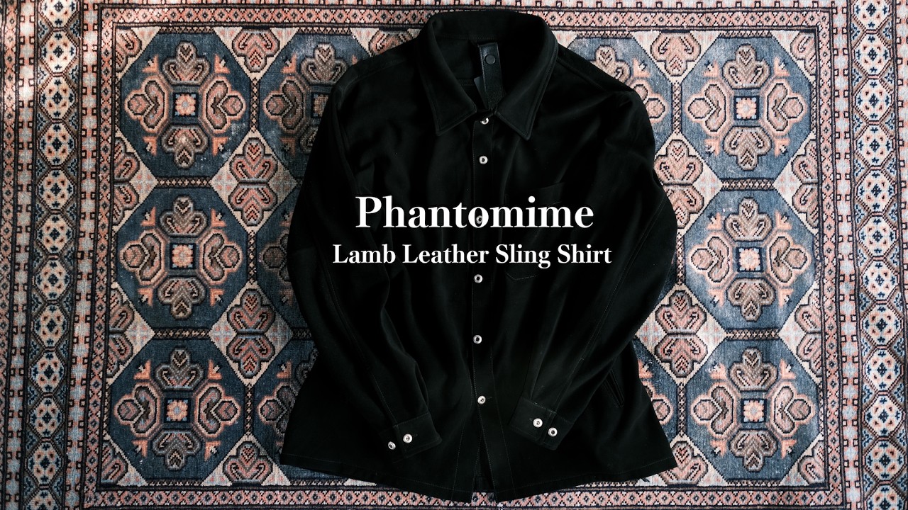 【レザーはこれや!!!】Phantomime / Lamb Leather Sling Shirt