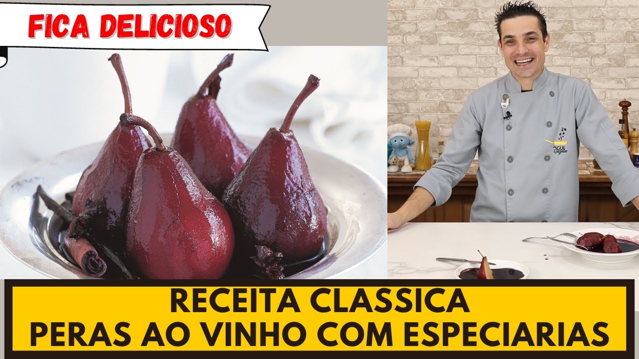 Uma sobremesa rápida de fazer! SOBREMESA SIMPLES E PRÁTICA! PERA AO VINHO!