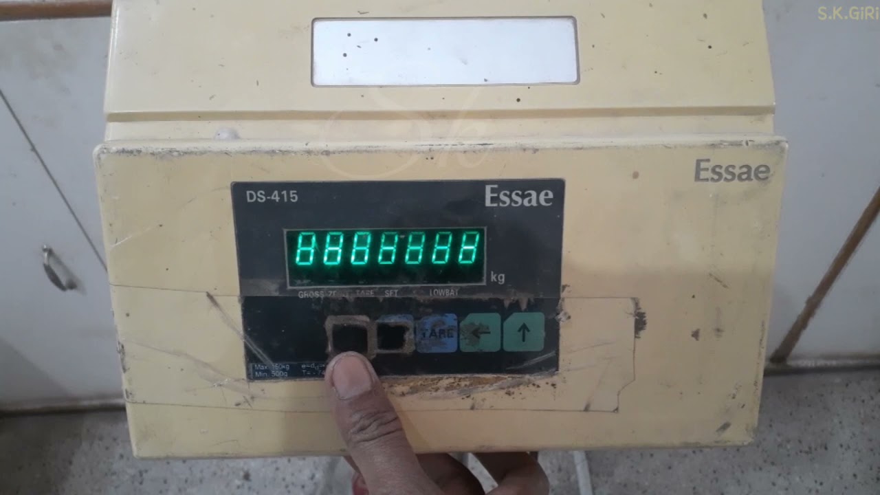 Essae DS-415 Electronic Weighing Scale Calibration Process