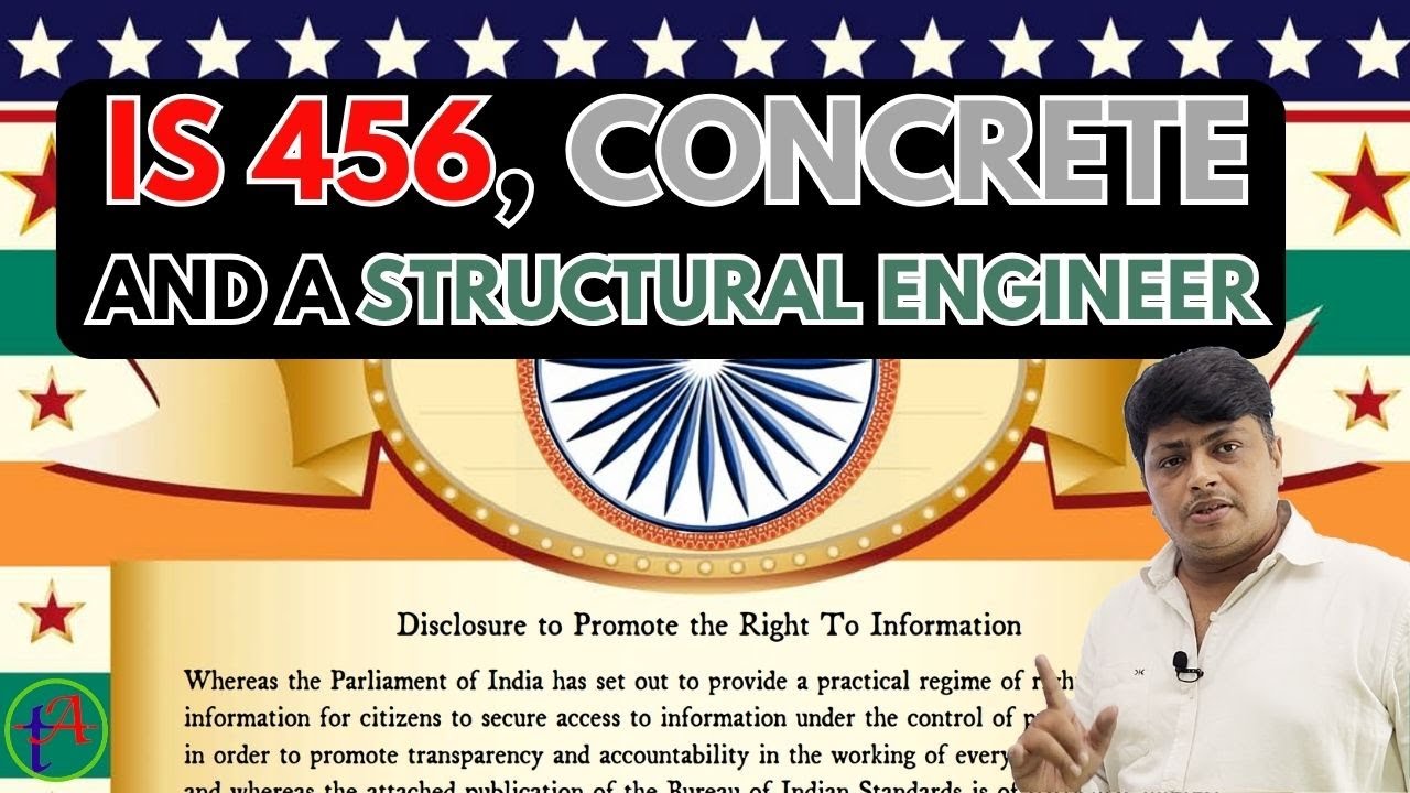 IS456 CONCRETE AND A STRUCTURAL ENGINEER - PLAIN AND REINFORCED CONCRETE -CODE OF PRACTICE #IS456