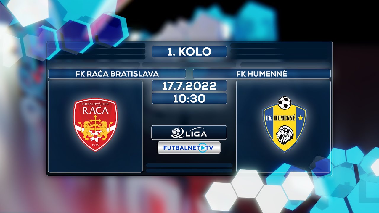 2.liga 2022/2023 1.kolo: FK Rača Bratislava - FK Humenné (zostrih)