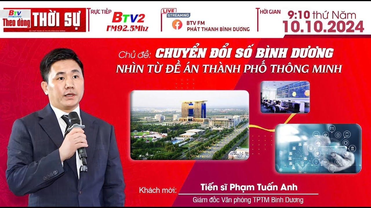 VNTT | CHUYỂN ĐỔI SỐ BÌNH DƯƠNG - Nhìn từ đề án Thành Phố Thông Minh | Mr. Phạm Tuấn Anh